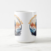 Shirt Wandern | Shirt für Urlaub | Abenteuer Kaffeetasse (Mittel)