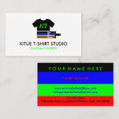 Shirt-Wärmeübertragung Vinyl nach Maß Visitenkarte (Vorne/Hinten)