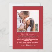 & Shirt Weihnachtskarte und Foto-Weihnachtskarte Feiertagskarte (Rückseite)