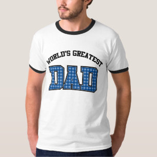 Shirt weltbester Vater Kariert