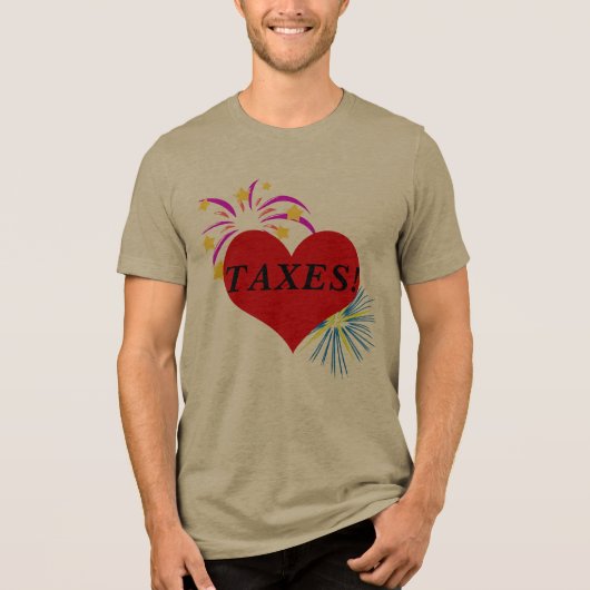 Shirt, wenn Sie Steuern mögen Tri-Blend Shirt (Vorderseite)