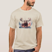 Shirt Yellowstone Elche (Vorderseite)