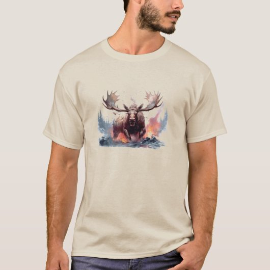 Shirt Yellowstone Elche (Vorderseite)