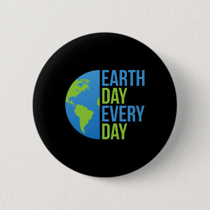 Shirt zum Klimawandel - Tag der Erde Jeden Tag Shi Button