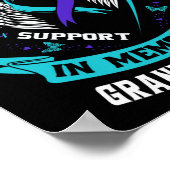 Shirt zur Aufklärung über Selbstmord Grandtochter Poster (Ecke)