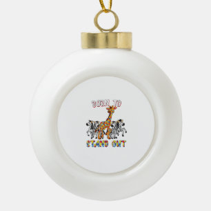 Shirt zur Aufklärung von Autismus Jungs Geboren, M Keramik Kugel-Ornament