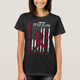 Shirt zur Aufklärung von Burgund-Sichelzellen