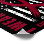 Shirt zur Aufklärung von Sichelzellen Tante I Trag Poster (Ecke)