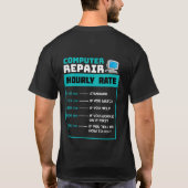 Shirt zur Computerreparatur (Rückseite)