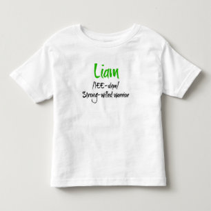 Shirt zur Definition von Liam Name