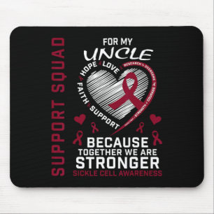 Shirt zur Sensibilisierung für Sichelzellen Onkel  Mousepad