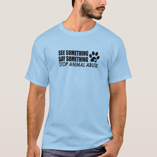 Shirt zur Verhinderung von Tiermissbrauch (Vorderseite)