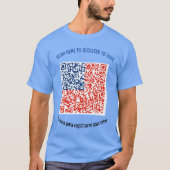 Shirt zur Wählerregistrierung - QR-Code direkt auf (Vorderseite)