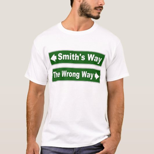 Shirt zur Wegstraße von Smith (Vorderseite)