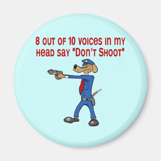 SHIRTpolice_dog_K9a Magnet (Vorne)