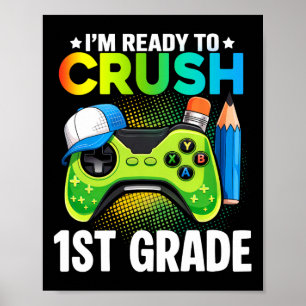Shirts der ersten Klasse für Jungs-Videospiel-Zurü Poster