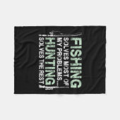 Shirts der Jagd auf Männer und Jäger Fleecedecke (Vorderseite (Horizontal))