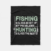 Shirts der Jagd auf Männer und Jäger Fleecedecke (Vorderseite)