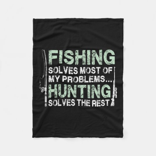 Shirts der Jagd auf Männer und Jäger Fleecedecke (Vorderseite)