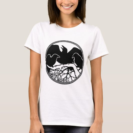 Shirts der Raven Art Damen Crow (Vorderseite)