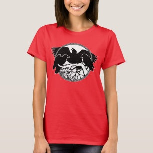 Shirts der Raven Art Damen Crow