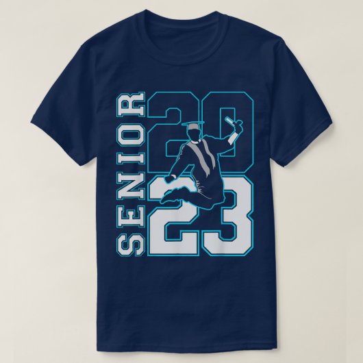 Shirts des männlichen Abschlusses Senior 2023 Clas (Design vorne)