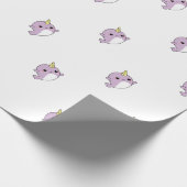 Shirts des UNICORN NARWHAL, Zusätze, Geschenke Geschenkpapier (Ecke)