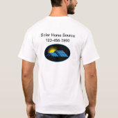 Shirts für das Solar Energy Business-Logo (Rückseite)