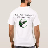 Shirts für die Arbeit mit Treppentrimmservice-Logo (Rückseite)