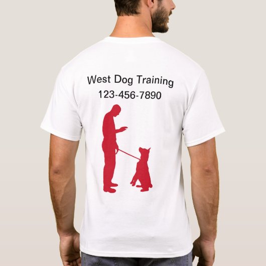 Shirts für die Dog-Schulung-Logos (Rückseite)