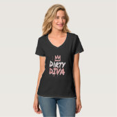 Shirts für "dreckige Diva" Schlamm laufen (Vorderseite Vollansicht)