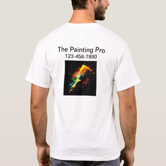 Shirts für Firmenlogo für Hausmaler (Rückseite)