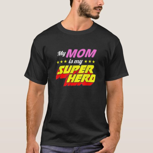Shirts für Kinder Meine Mama sind meine Superhelde (Vorderseite)
