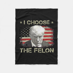 Shirts für Männer 2024 Ich wähle den Felon verurte Fleecedecke