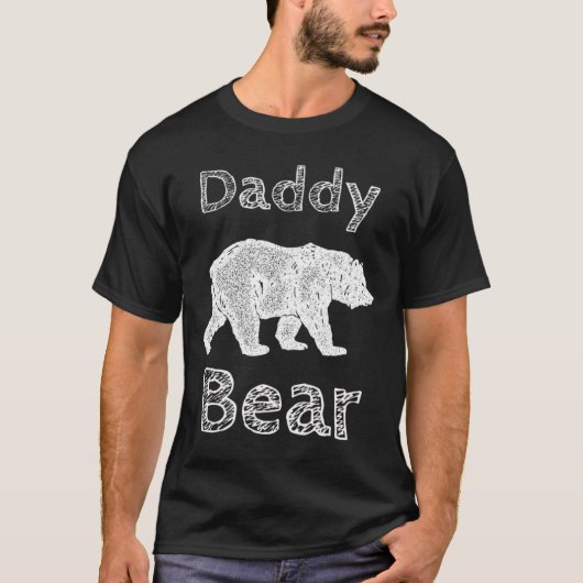 Shirts für Männer Funny Daddy Bären T Shirt Vather (Vorderseite)