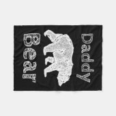 Shirts für Männer Funny Daddy Bären T Shirt Vather Fleecedecke (Vorderseite (Horizontal))