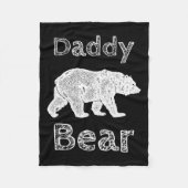 Shirts für Männer Funny Daddy Bären T Shirt Vather Fleecedecke (Vorderseite)