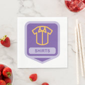 Shirts Icon Paper Napkins Serviette (Beispiel)