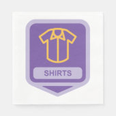 Shirts Icon Paper Napkins Serviette (Vorderseite)