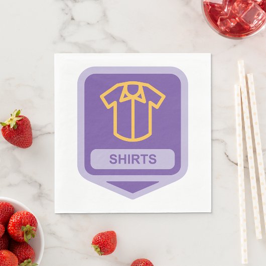 Shirts Icon Paper Napkins Serviette