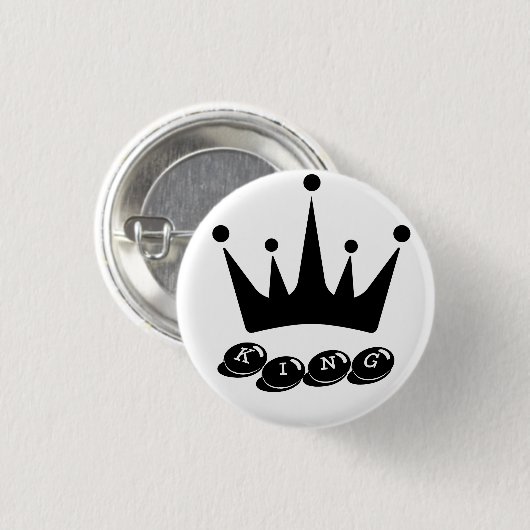 Shirts Kronenbildknöpfe für Schwarz- Button (Vorne & Hinten)