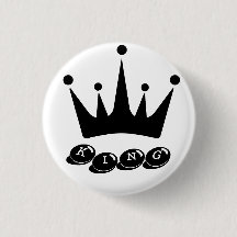 Shirts Kronenbildknöpfe für Schwarz-