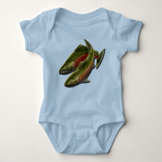 Shirts Lachs Fisch Einteilig Fisch (Vorderseite)