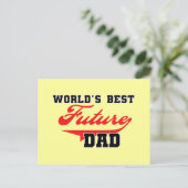 Shirts und Geschenke: Der beste Vater der Welt Postkarte (Stehend Vorderseite)