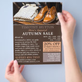 Shirts und Schuhe, Bekleidungsartikel für Männer Flyer (Hand)