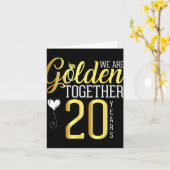 Shirts zum 20-jährigen Jubiläum für Ehepaare Karte (Gelbe Blume)