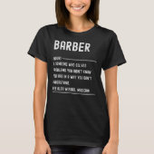 Shirts zur Barberdefinition Funny Job Titel (Vorderseite)