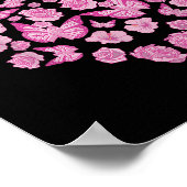 Shirts zur Brustkrebserkrankung bei Frauen im Rahm Poster (Ecke)