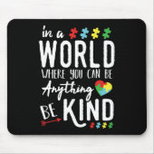 Shirts zur Sensibilisierung für Autismus - Seien S Mousepad (Vorne)