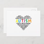 Shirts zur Sensibilisierung für Autismus - Shirt f Ankündigungspostkarte (Vorne/Hinten)